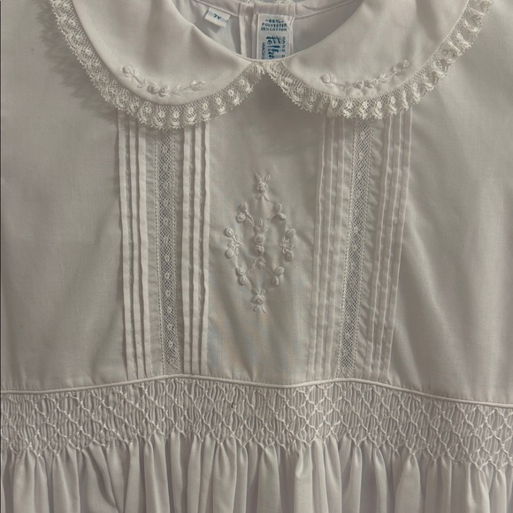 Beautiful Feltman Bros White Smocked Dress with Embroidered Detail - Picture 3 of 13